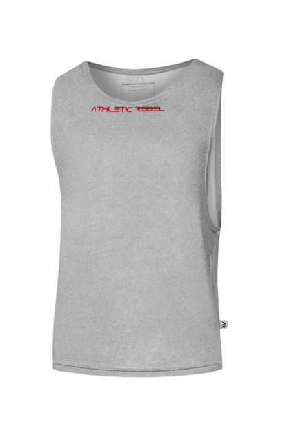 Tank Top GRAY&RED STARS
