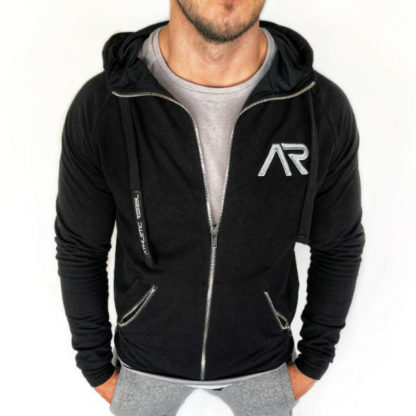 Bluza Zip Cotton Black AR MAN - obrazek 6