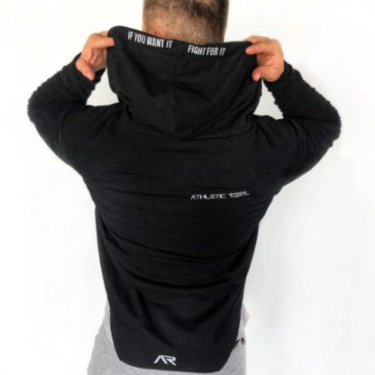Bluza Zip Cotton Black AR MAN - obrazek 7