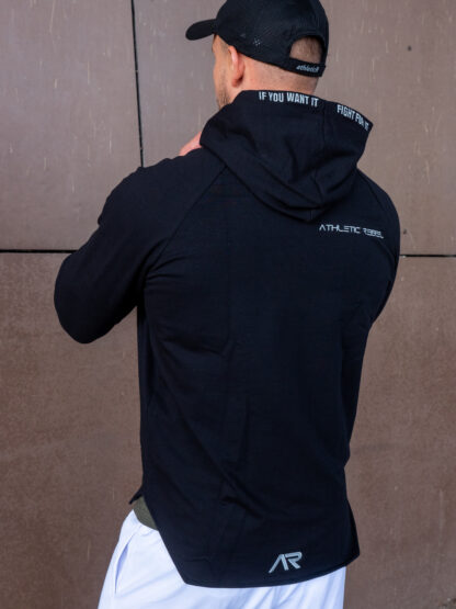Bluza Zip Cotton Black AR MAN - obrazek 2