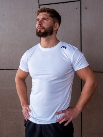 Męski T-shirt treningowy White - obrazek 2