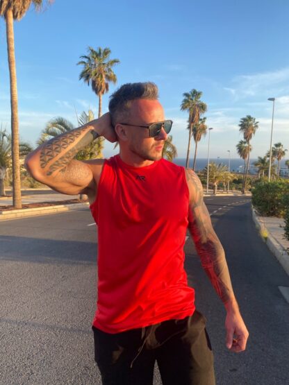 Koszulka męska tank top AR red - obrazek 3