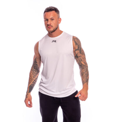 Koszulka męska tank top AR white