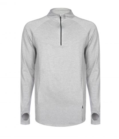 Bluza treningowa męska ZIP Silver Gray - obrazek 6