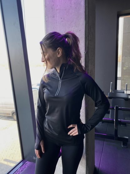 Bluza treningowa damska ZIP Black