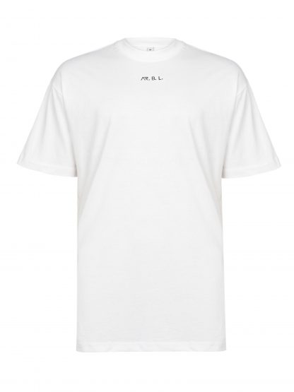 Męski bawełniany T-shirt oversize white - obrazek 6