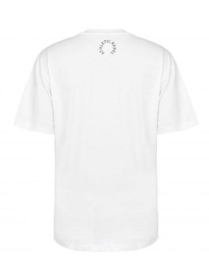 Męski bawełniany T-shirt oversize white - obrazek 7