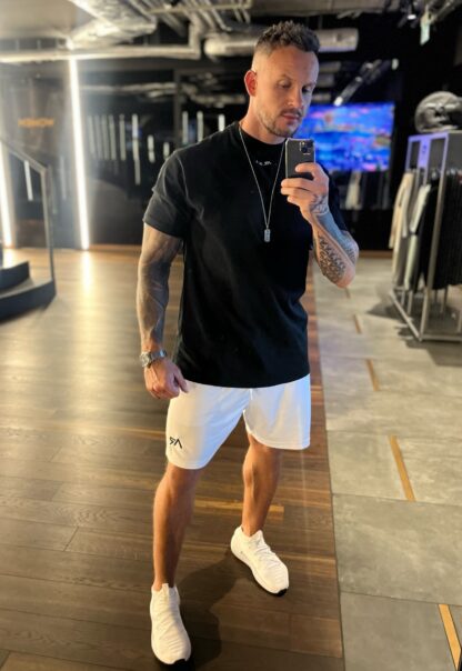 Męski bawełniany T-shirt oversize black - obrazek 3
