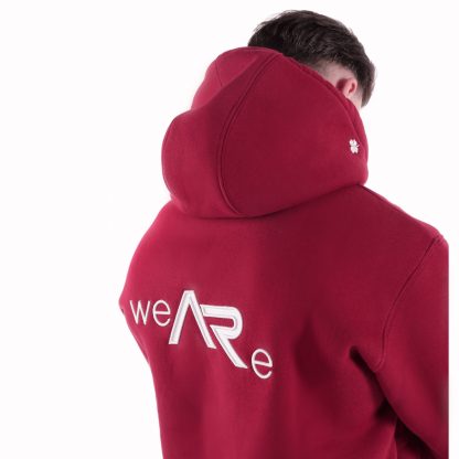 Bluza dresowa hoodie Premium Cotton Burgundy - obrazek 3