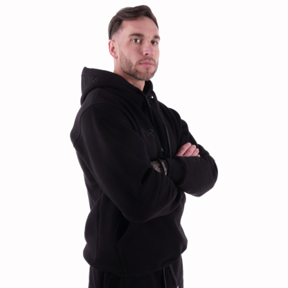 Bluza dresowa hoodie Premium Cotton Deep Black