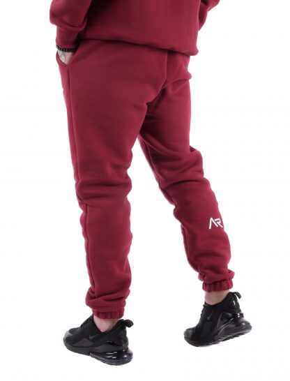 Spodnie dresowe Premium Cotton Burgundy - obrazek 2