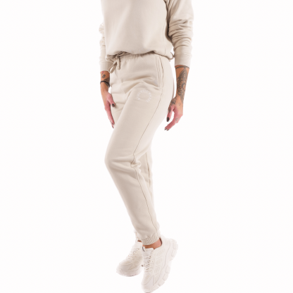 Spodnie dresowe Premium Cotton Sand Beige - obrazek 4