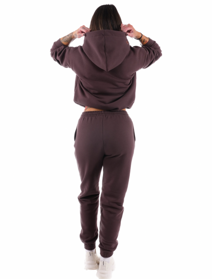 Bluza dresowa damska Premium Cotton Chocolate - obrazek 6