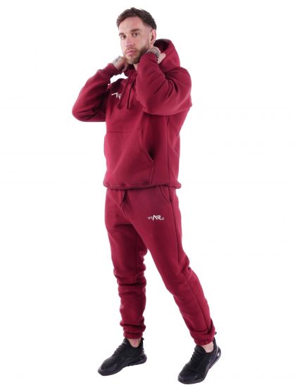 Spodnie dresowe Premium Cotton Burgundy - obrazek 5