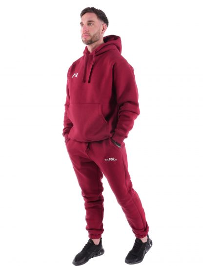Spodnie dresowe Premium Cotton Burgundy - obrazek 3