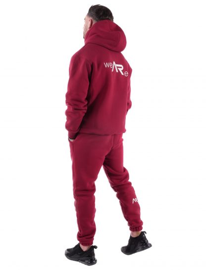 Spodnie dresowe Premium Cotton Burgundy - obrazek 4
